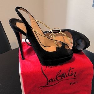 Christian Louboutin Sling back T-strap Pumps